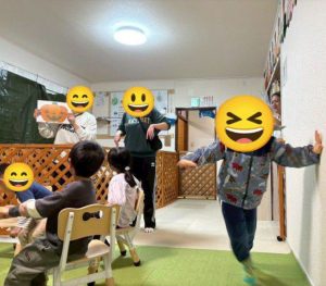 １０月リトミック②ハロウィンかぼちゃ