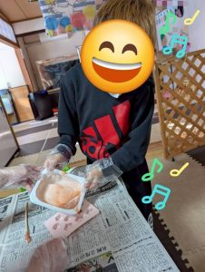 せっけん型流し込み