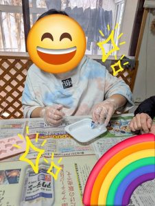 せっけん色付け