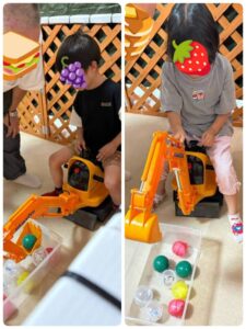 開所祝いショベルカー２