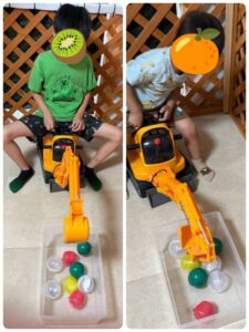 開所祝いショベルカー４